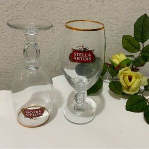 Stella Artois Chalice Glass - Belgium Script - 33cl - 2 Pack